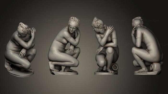 Statues antique and historical (Venus accroupie, STKA_1319) 3D models for cnc
